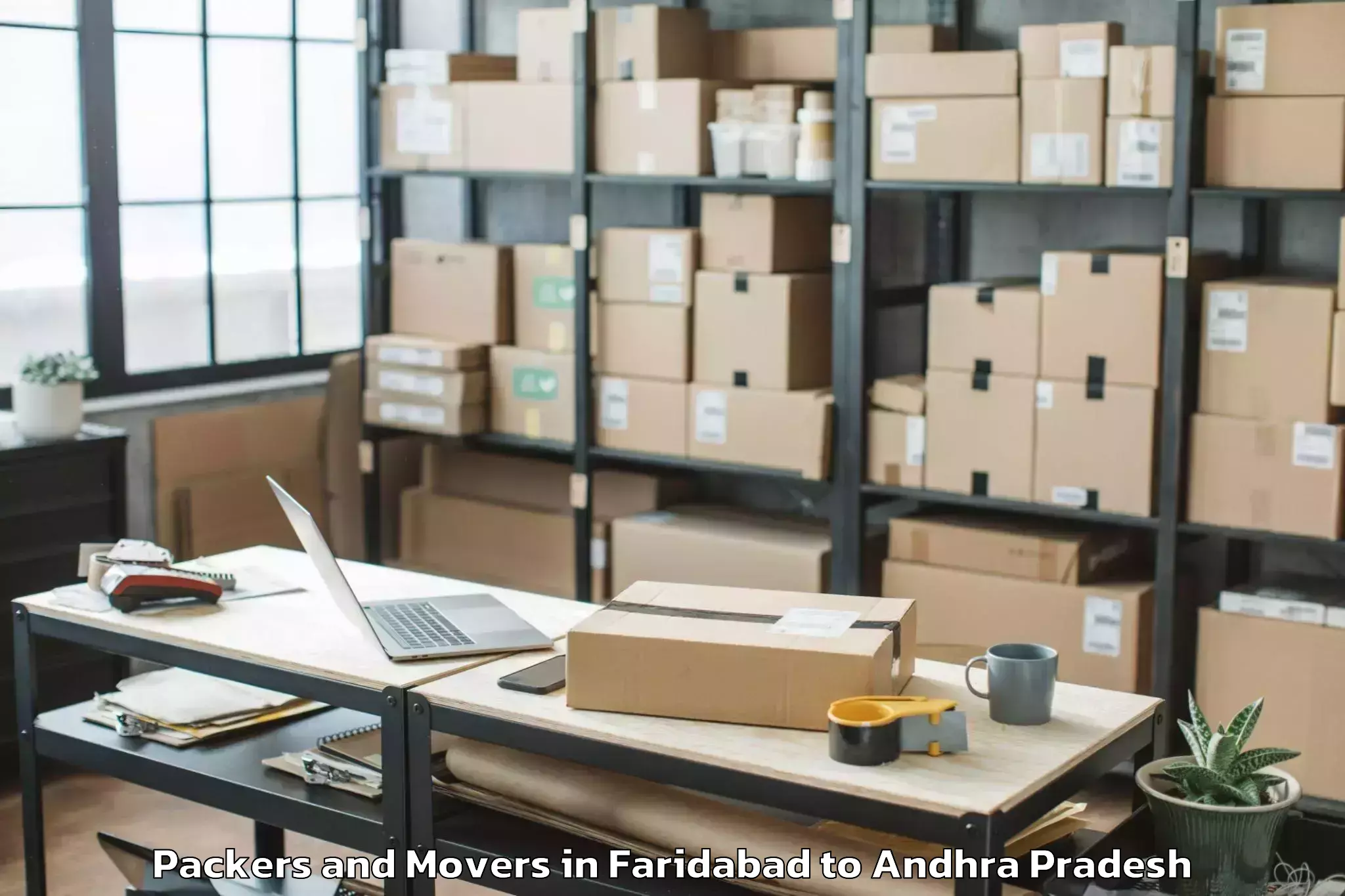 Quality Faridabad to Repalle Packers And Movers